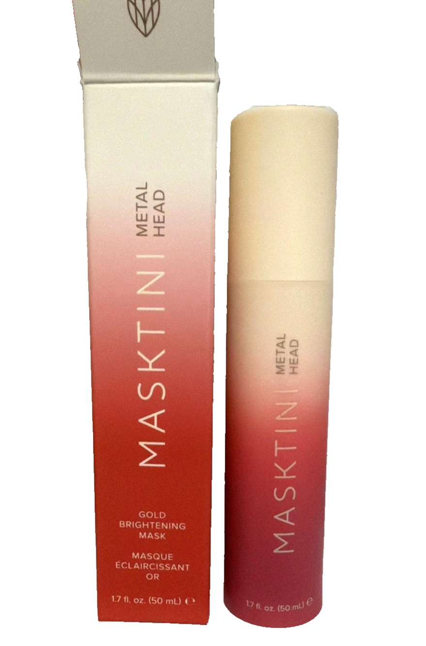 Masktini Metal Head Gold Brightening Mask 1.7oz/50ml New in Box